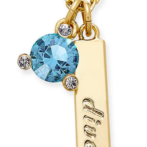 kate spade Jewelry - Kate Spade Born To Be March Pendant Aquamarine
